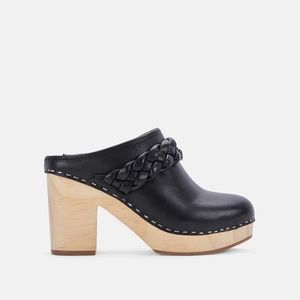 dolce vita black clogs